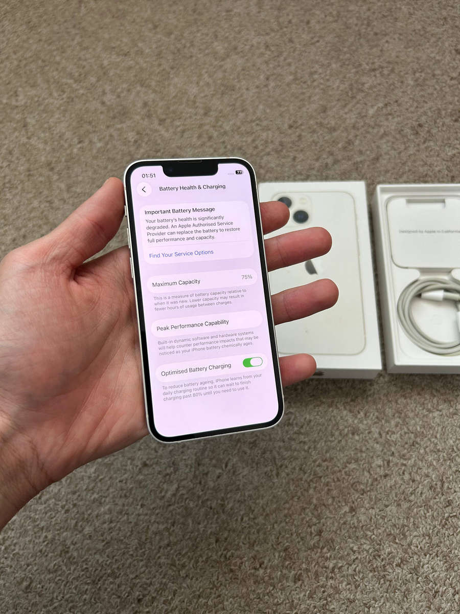 iPhone 13 mini 128gb Dual SIM with box and cable