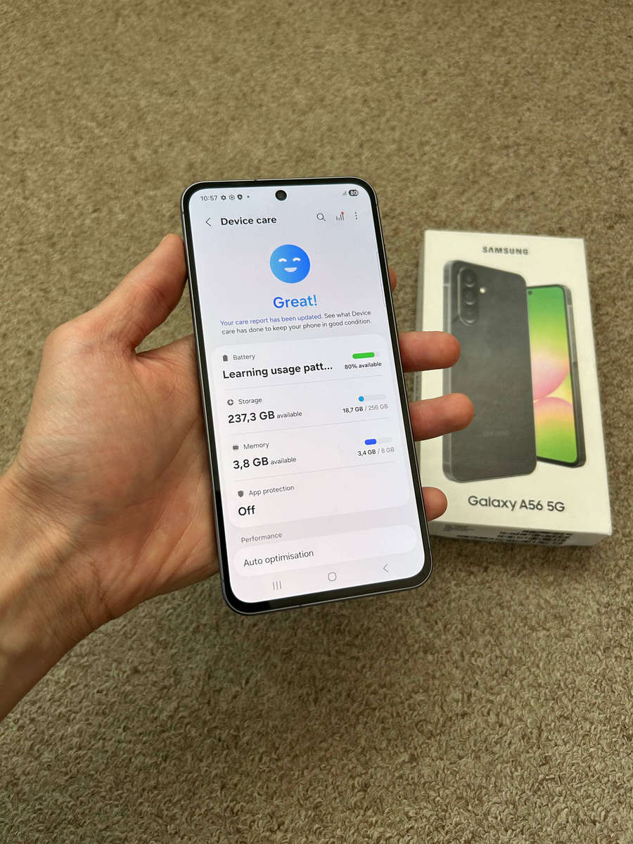 Samsung A56 5G 256gb 8gb ram Dual Sim excellent condition with box and cover