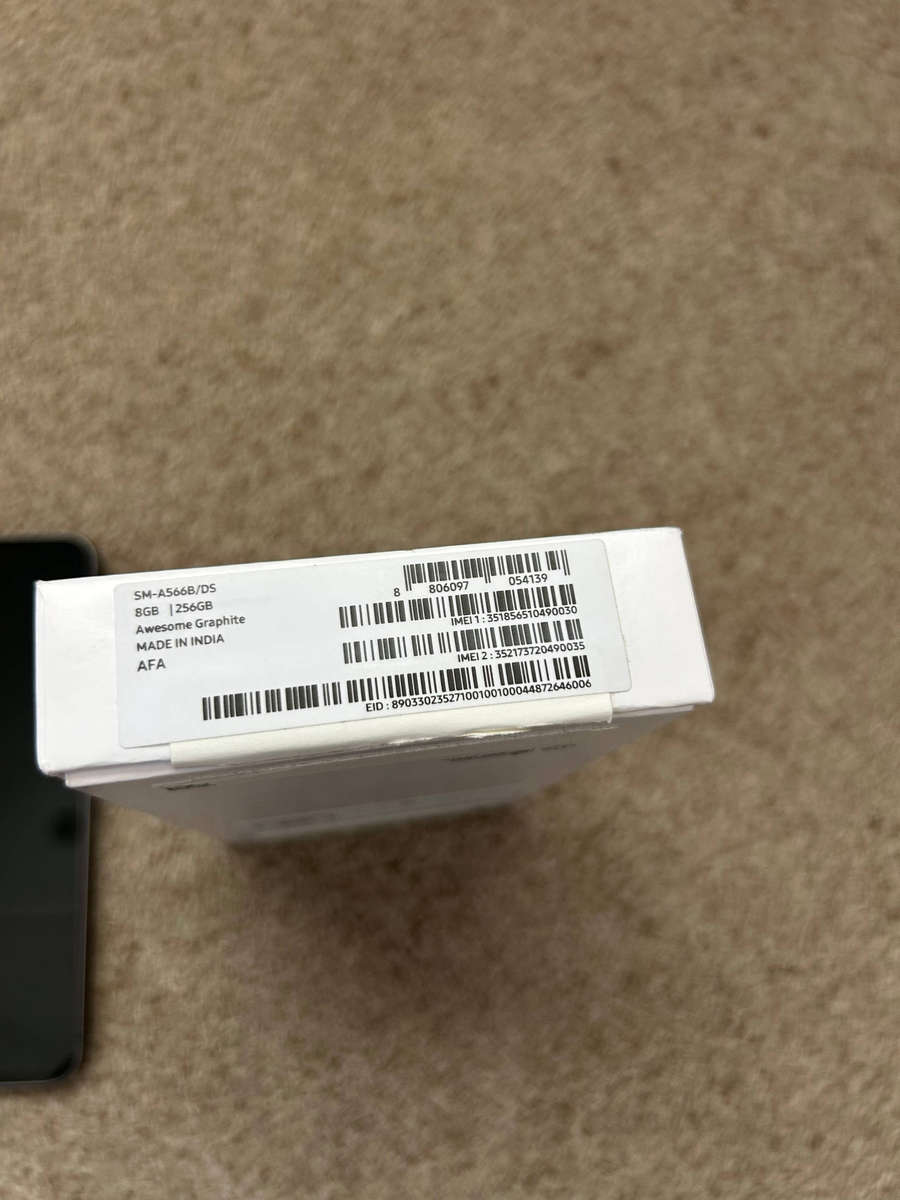 Samsung A56 5G 256gb 8gb ram Dual Sim excellent condition with box and cover