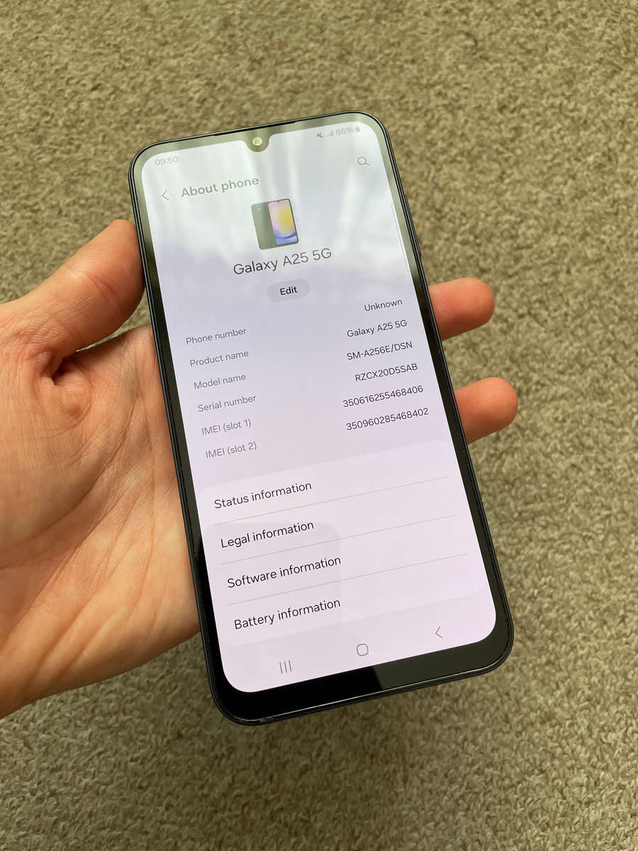 Samsung A25 5G Dual SIM 128gb 6gb ram Excellent condition