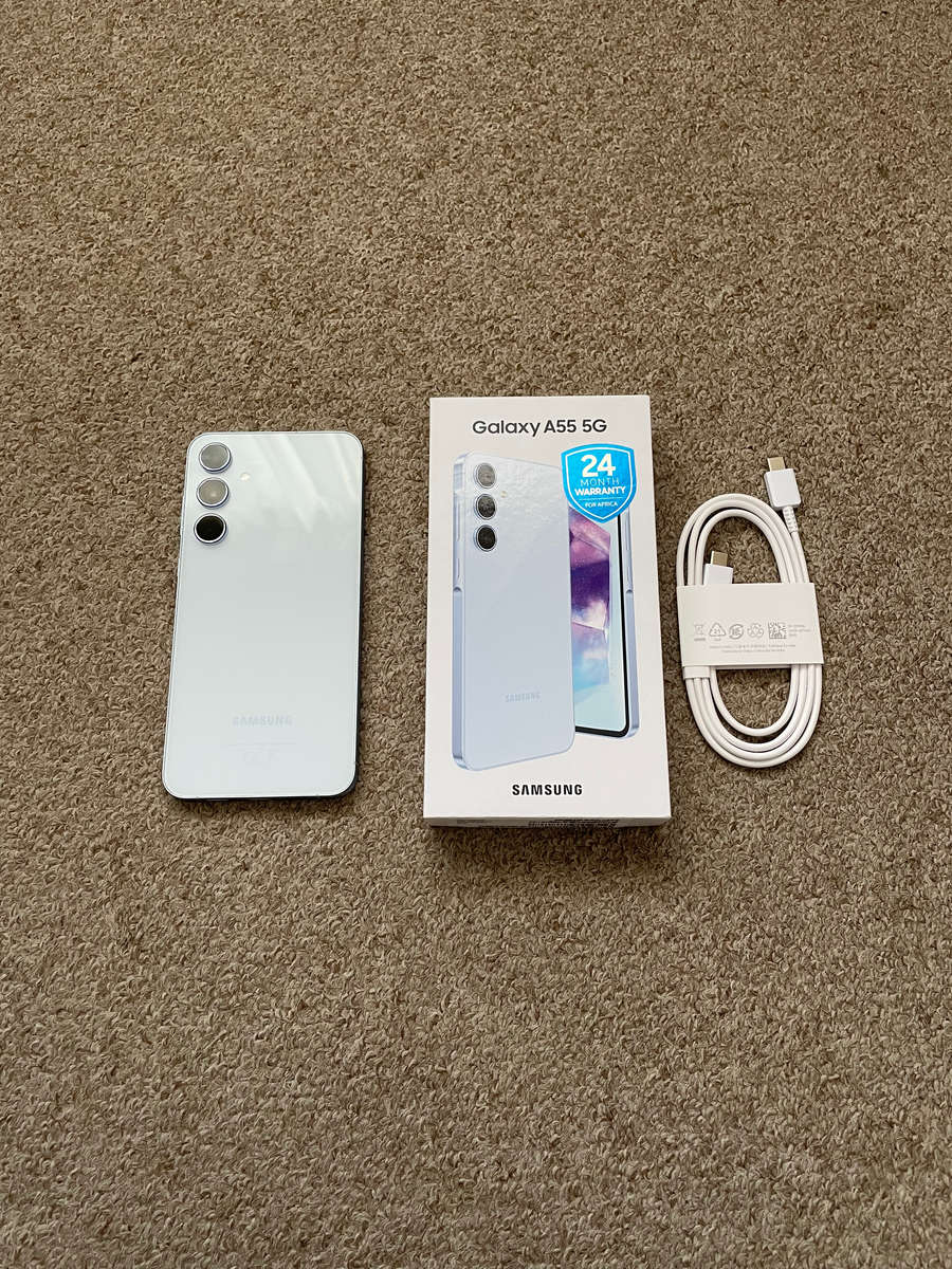 Samsung A55 5G 256gb 8gb ram Dual Sim with box and cable - Awesome Iceblue