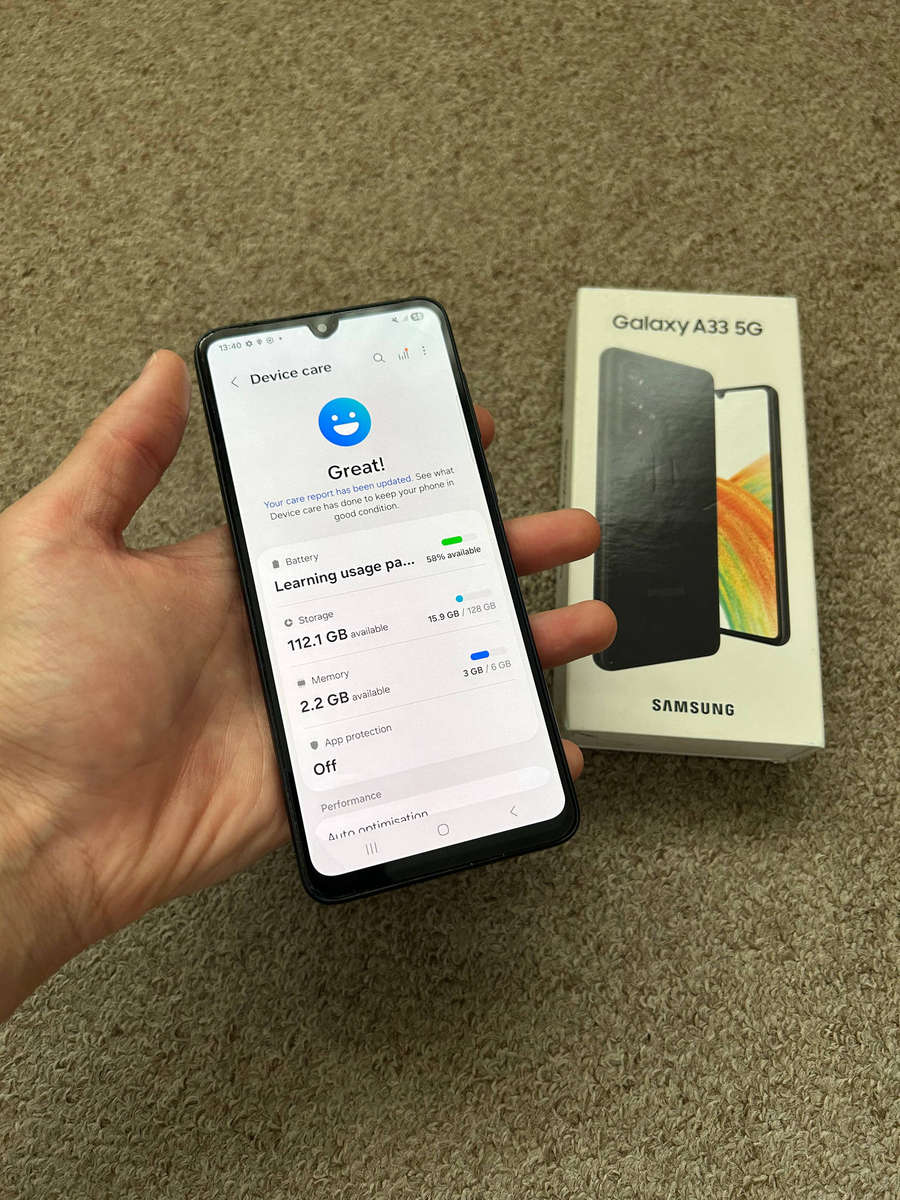 Samsung A33 5G 128gb Dual sim 6gb ram with box