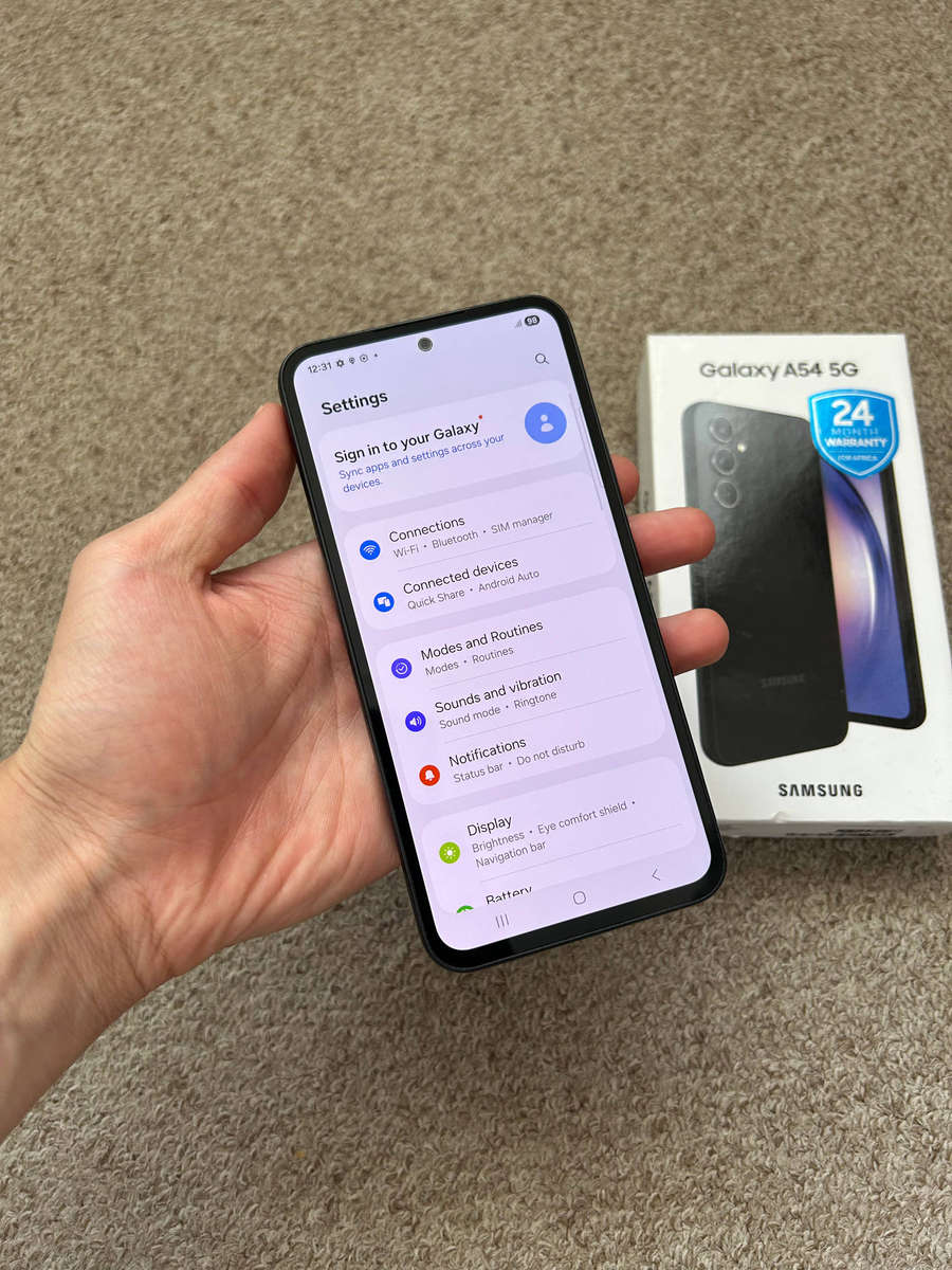 Samsung A54 5G 256gb 8gb ram Dual Sim good condition with box