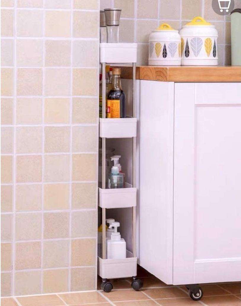 Slim 4 Tier Storage Cart
