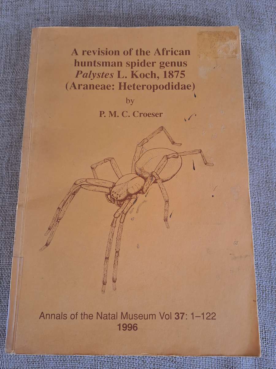 A revision of the African huntsman spider genus Palystes L. Koch, 1875 (Araneae: Heteropodidae)