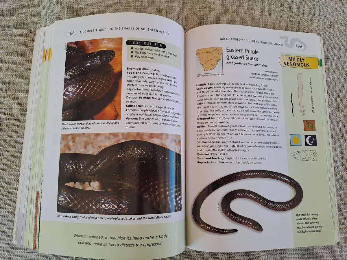 A Complete Guide to the Snakes of Southern Africa 2nd Edition - Johan Marais