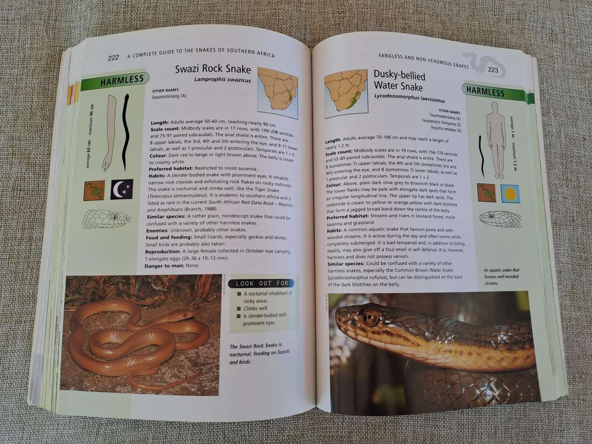 A Complete Guide to the Snakes of Southern Africa 2nd Edition - Johan Marais