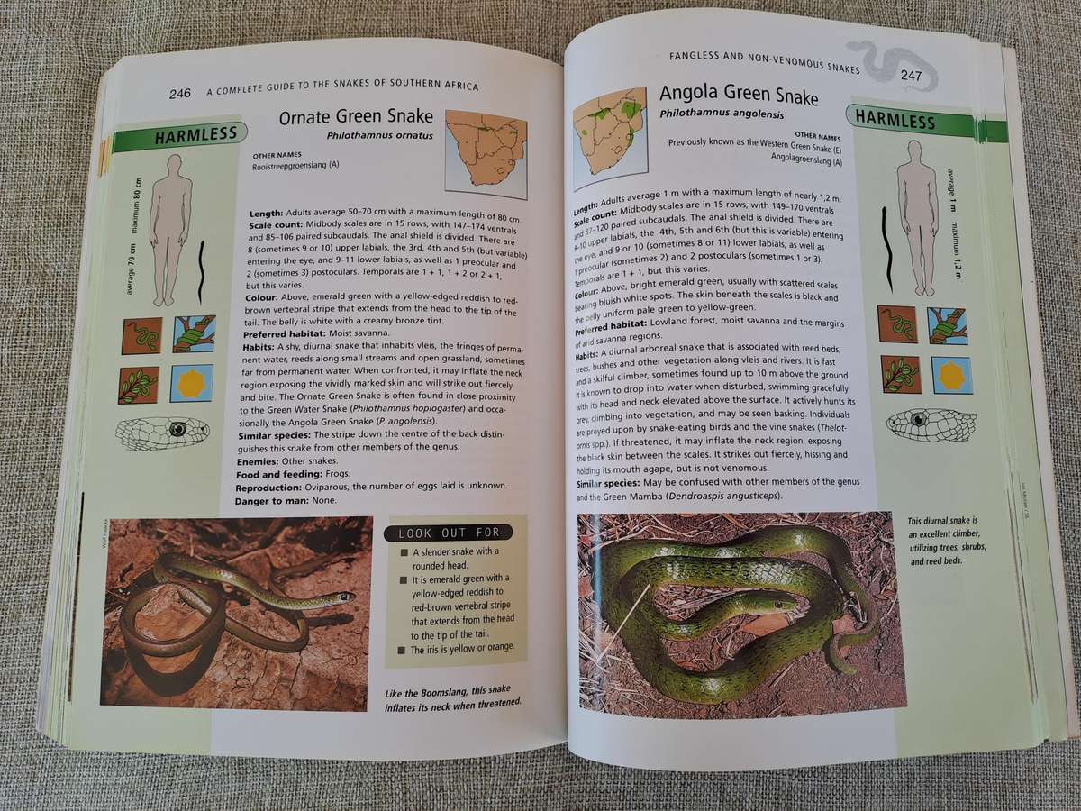 A Complete Guide to the Snakes of Southern Africa 2nd Edition - Johan Marais