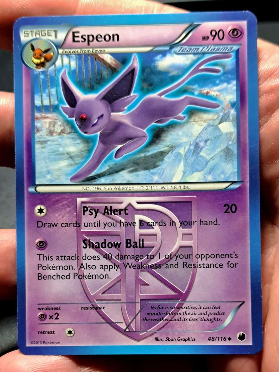 Pokemon Trading Cards - Espeon - 48/116 - Uncommon - Plasma Freeze - VLP/NM