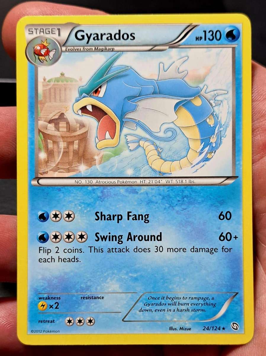 Pokemon Trading Cards - Gyarados - 24/124 - Rare Black & White 6: Dragons Exalted -NM