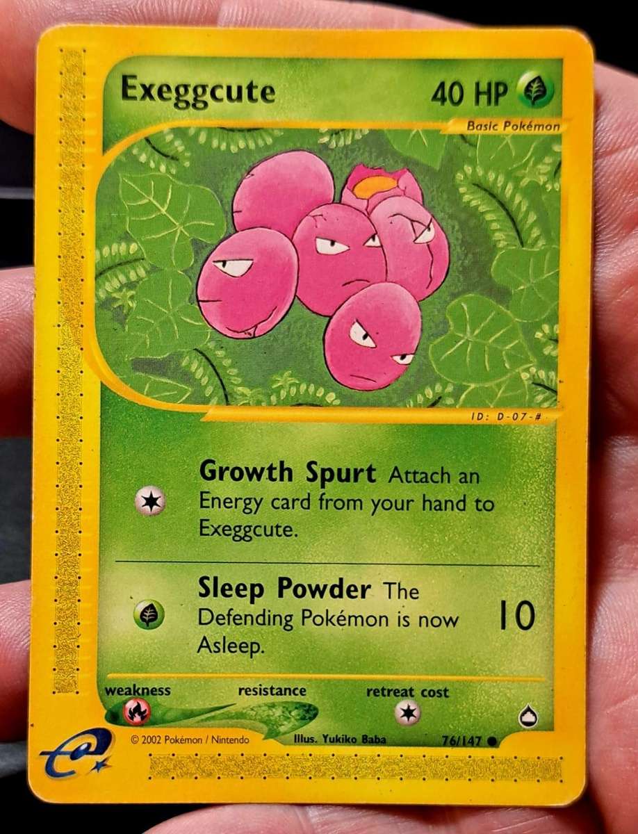 Pokemon Trading Cards - Exeggcute - 76/147 - Common Aquapolis Singles - LP