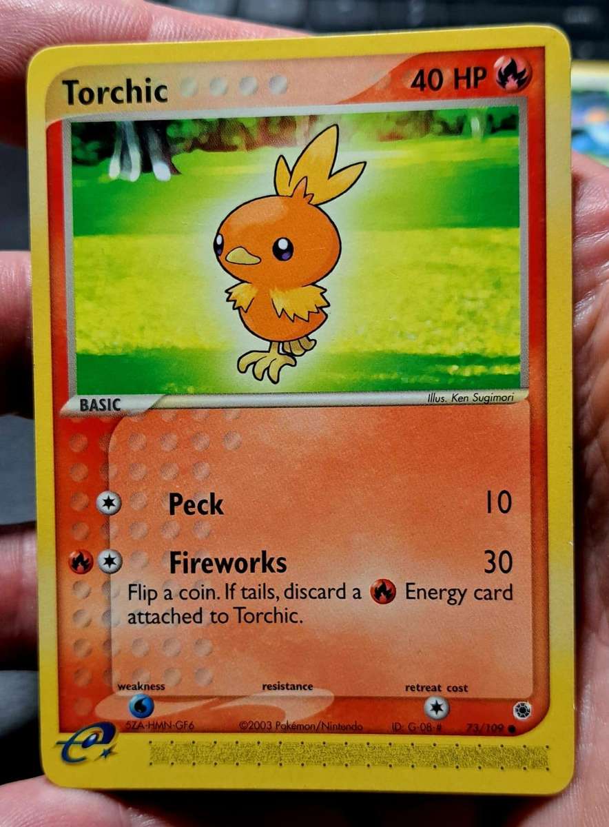Pokemon Trading Cards - Torchic - 73/109 - Common Ex Ruby & Sapphire Singles -NM