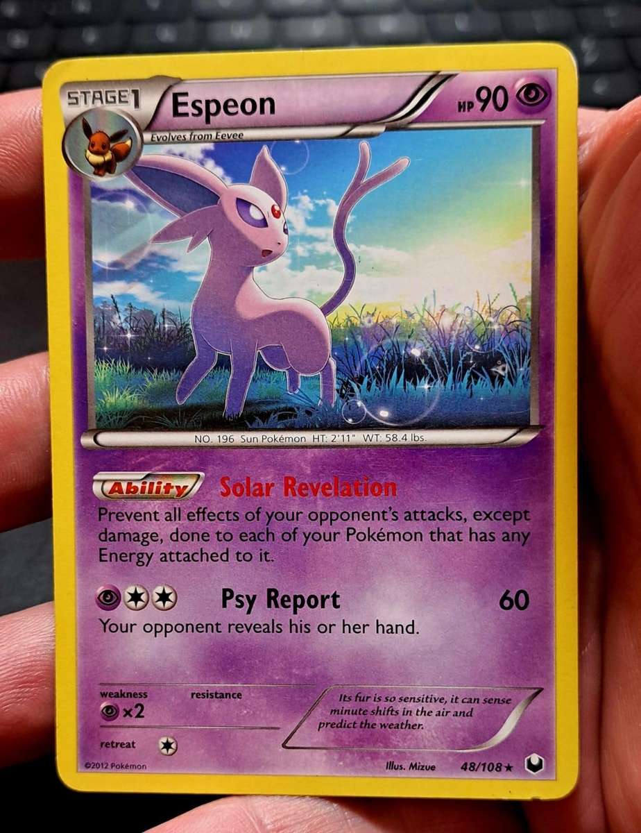 Pokemon Trading Cards - Espeon - 48/108 - Rare Black & White 5: Dark Explorers Singles  - LP