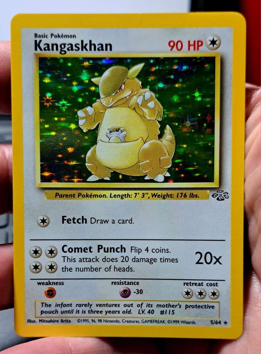 Pokemon Trading Cards - Kangaskhan - 5/64 - Holo Unlimited Jungle Unl & Raichu V -158/172 -Full Art