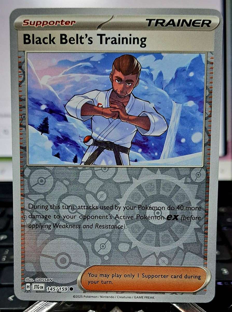 Pokemon Trading Cards - Black Belt's Training [Reverse Holo] #145 - Journey Together - NM