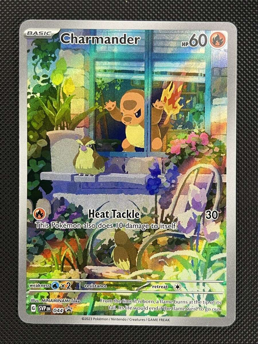 Pokemon Trading Cards - TCG -  Charmander - SVP044 - Illustration Rare Promo - Obsidian Flames - NM