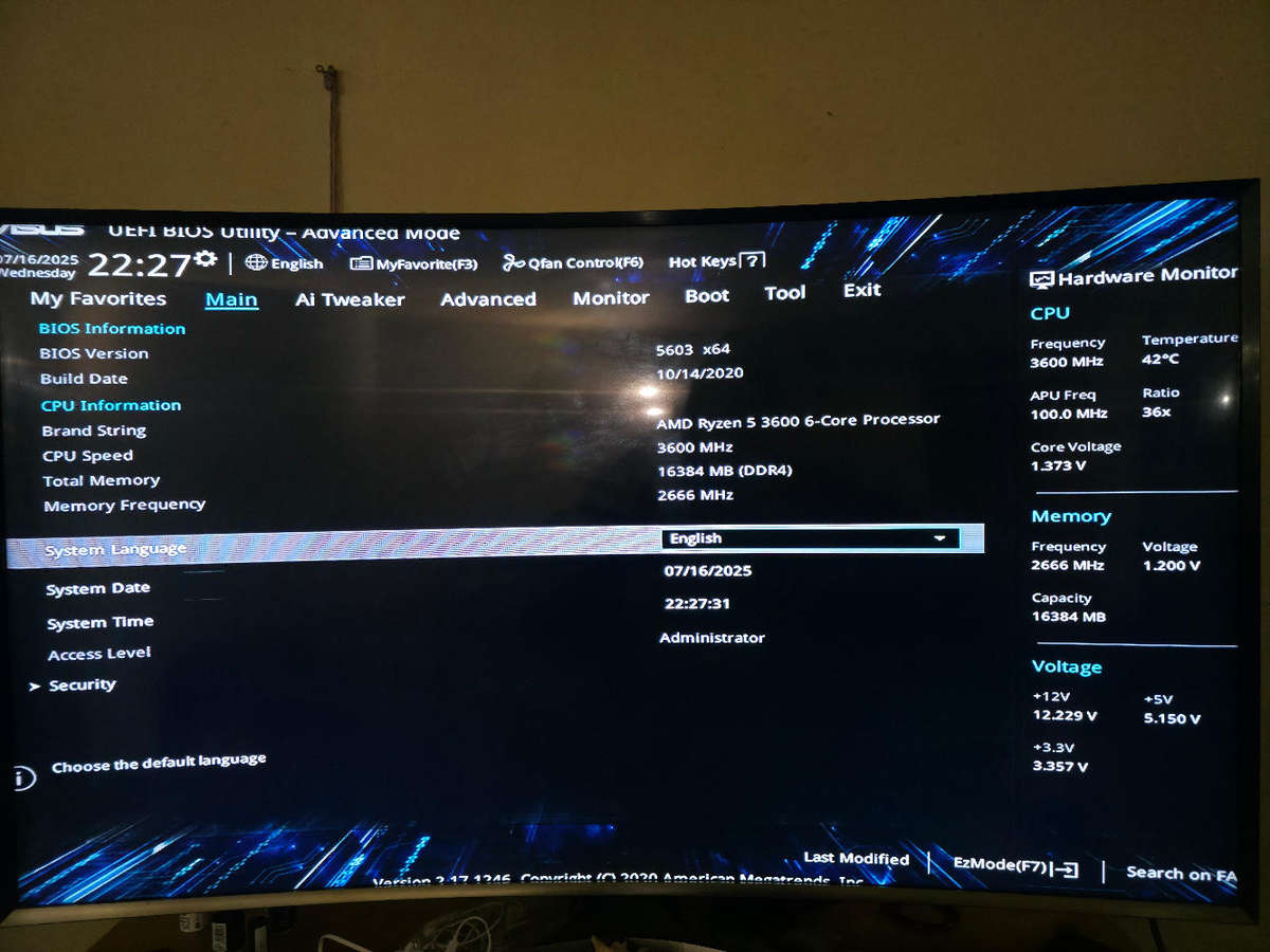 PC Box - Ryzen 5 3600, A320M, 16gb RAM, 500gb SSD, 1030 2gb