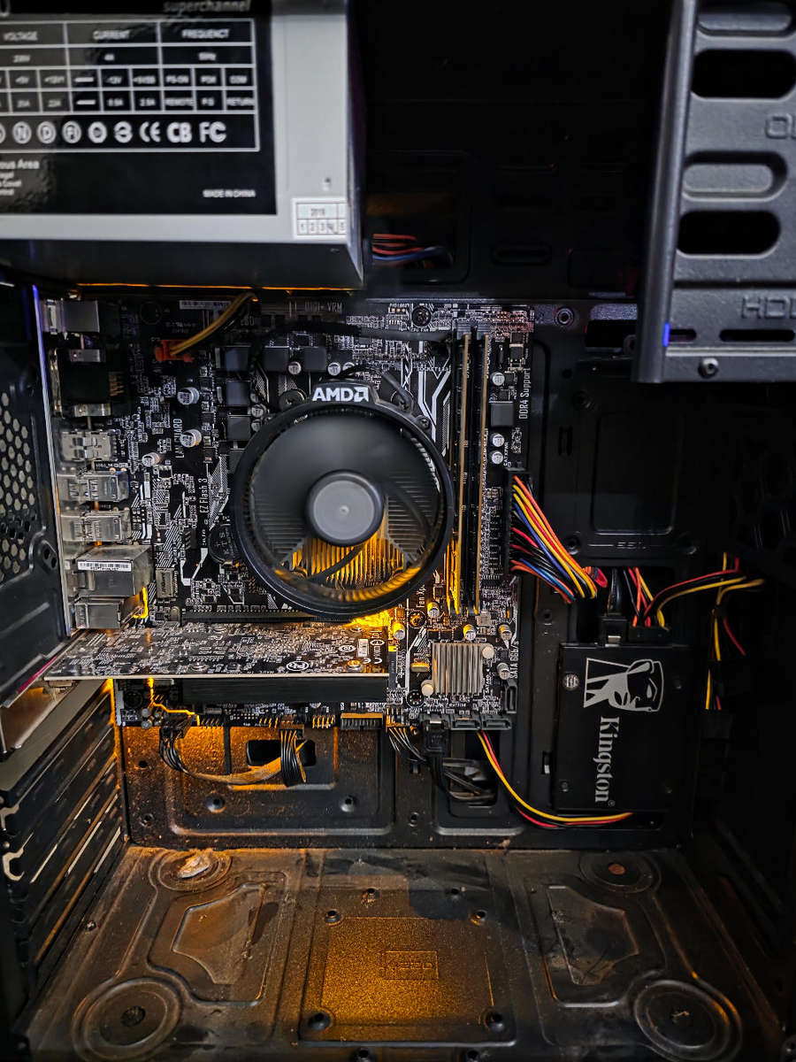 PC Box - Ryzen 5 3600, A320M, 16gb RAM, 500gb SSD, 1030 2gb