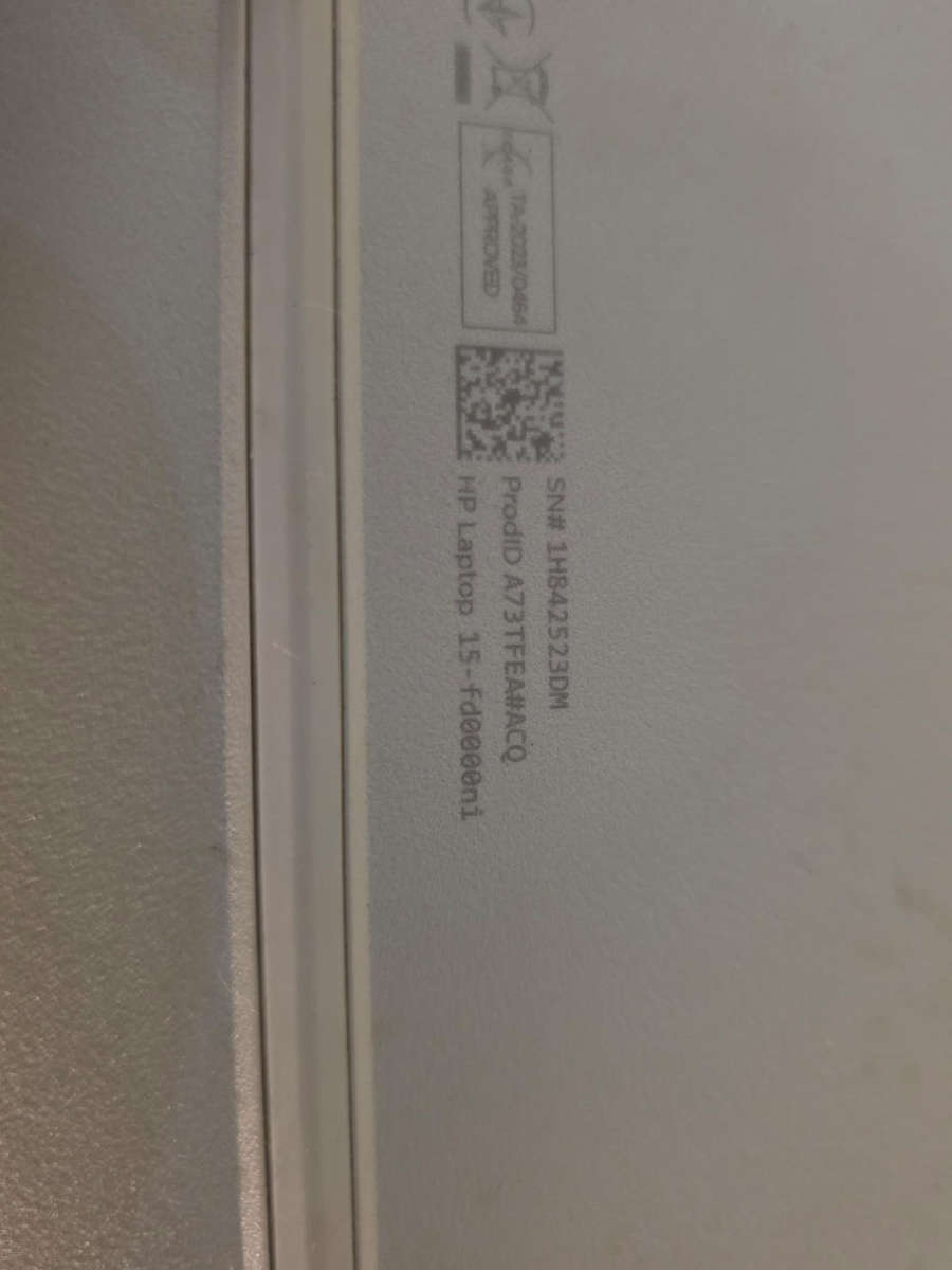 LAPTOP HP-FD0000NI - Sold for spares