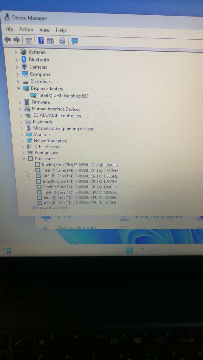 Asus X543U i7 8gen, 1Tb hdd, 8gb ram windows 11