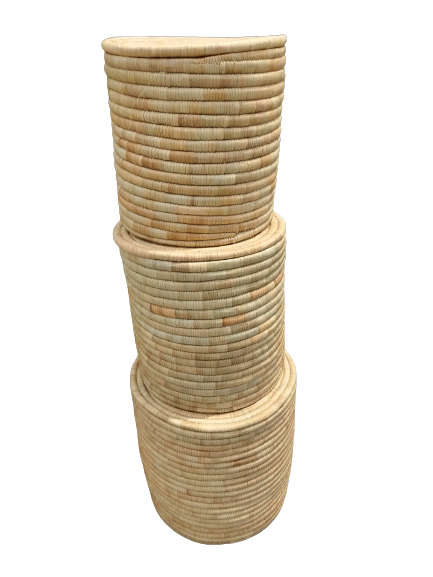 Malawi Cane Laundry Basket (Medium)