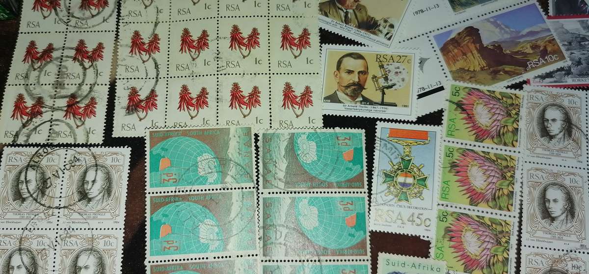 RSA stamps - Nice selection, some mint stamps noted