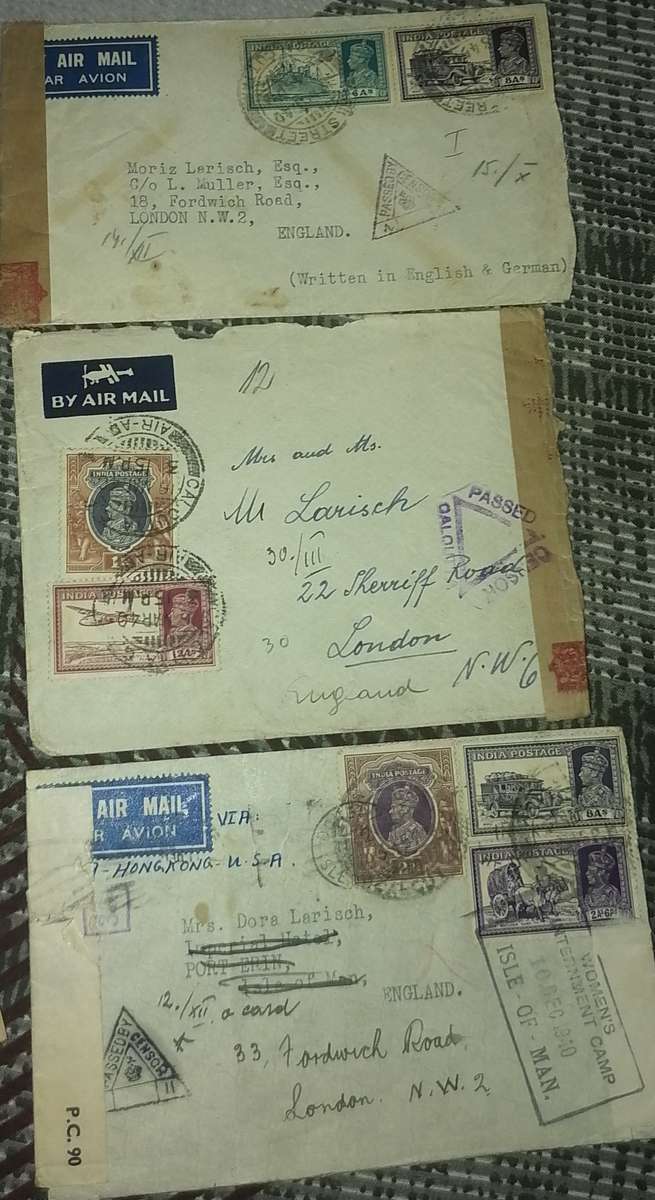 WW2 - 1940 - 3 x INDIA -  Covers