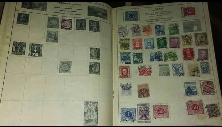 OLDER WORLD STAMPS  IN AMBUM , 100's of Stamps 1800's to early 1900's