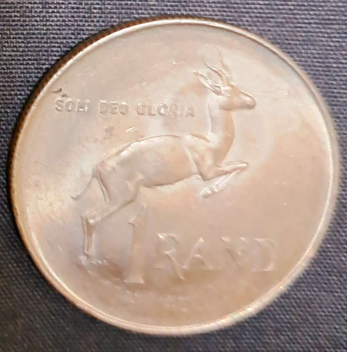 UNION OF SOUTH AFRICA R1 COIN  ** SILVER COIN** 1967** 80% SILVER **.