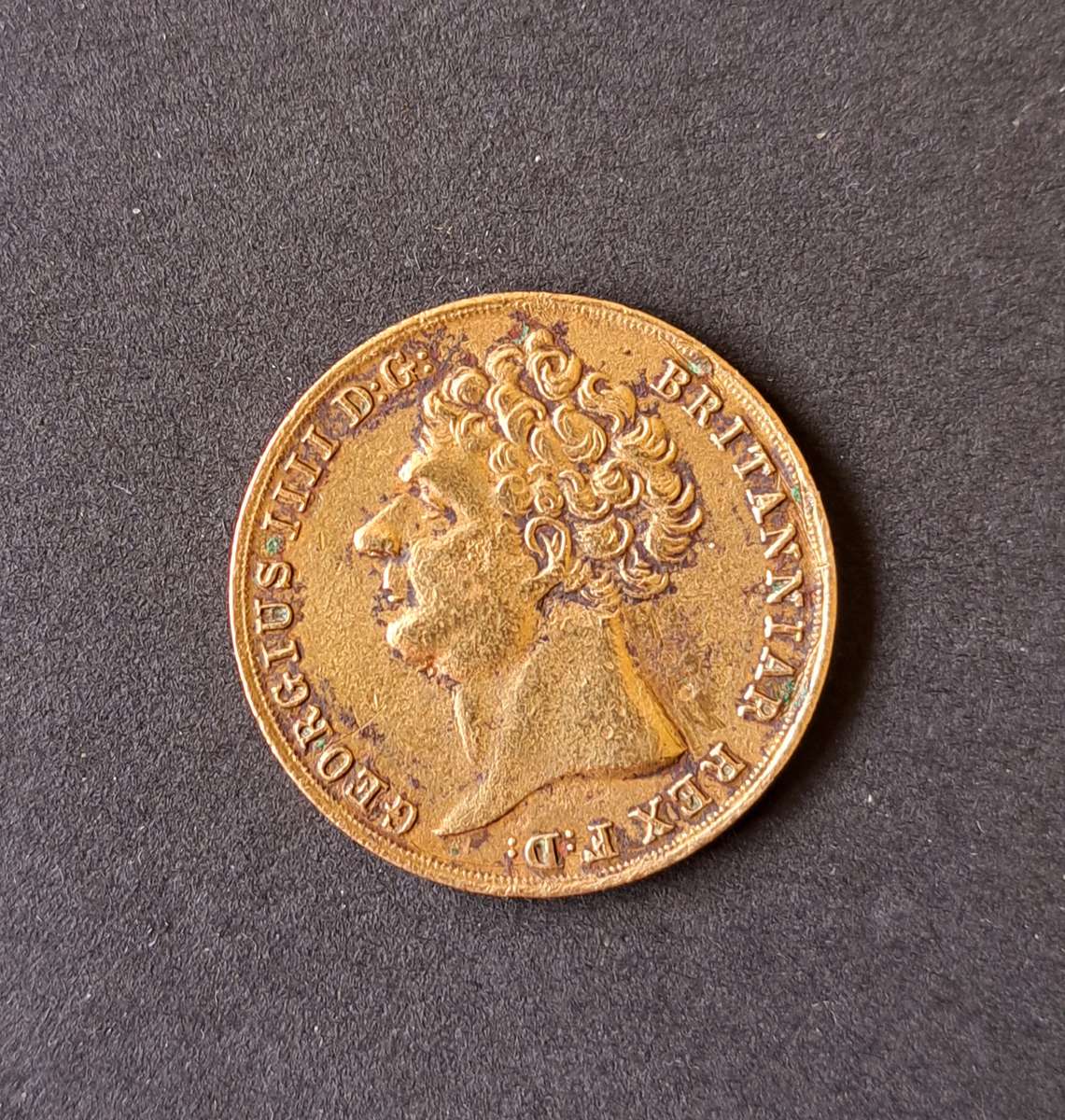 2 POUNDS KING GEORGE **1823** OLD COIN.**SCARCE **