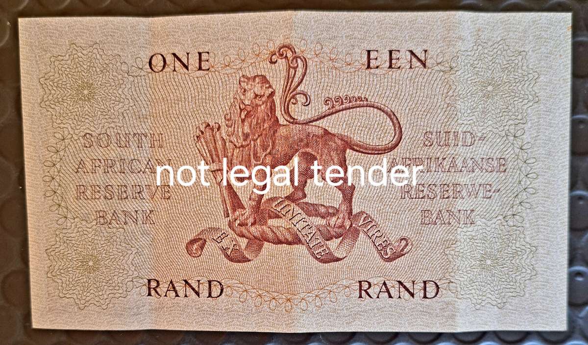 SOUTH AFRICA R1 BANK NOTE A 102 905326 **G RISSIK **