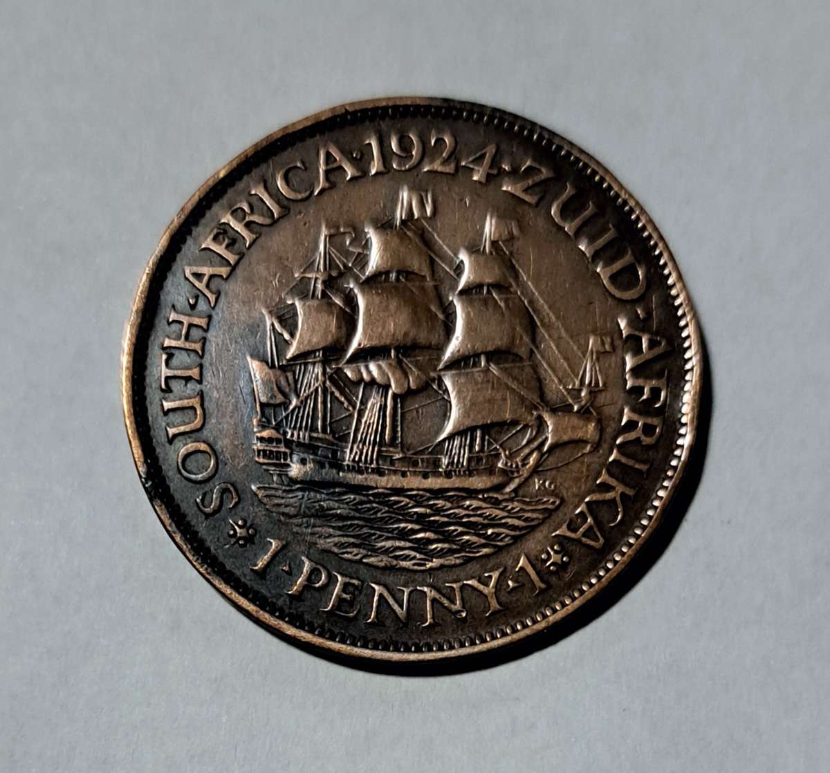 ZUID-AFRIKA** 1924 ** PENNY **no6