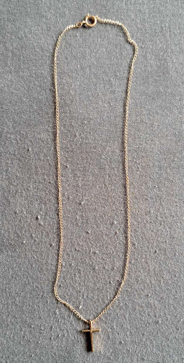 **14K GOLD**VINTAGE PPC 14K GOLD** CHAIN & PENDANT NECKLACE.