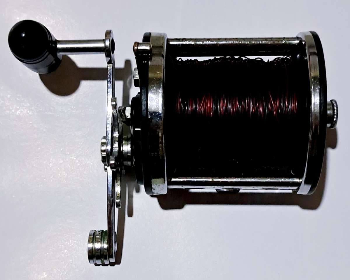 Vintage Penn-Jigmaster Black "Penn:500" Salt/Fresh Water. Reel  Made in USA.