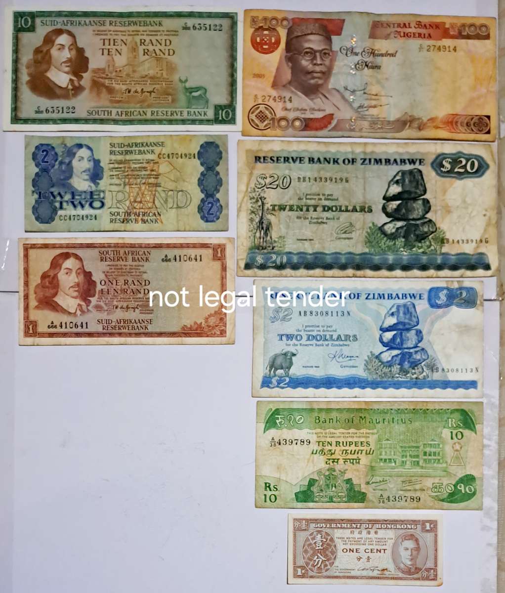 S.A. & Different Bank Notes from Country,s of The World --Lot 9 --  --8 Bank Notes.--