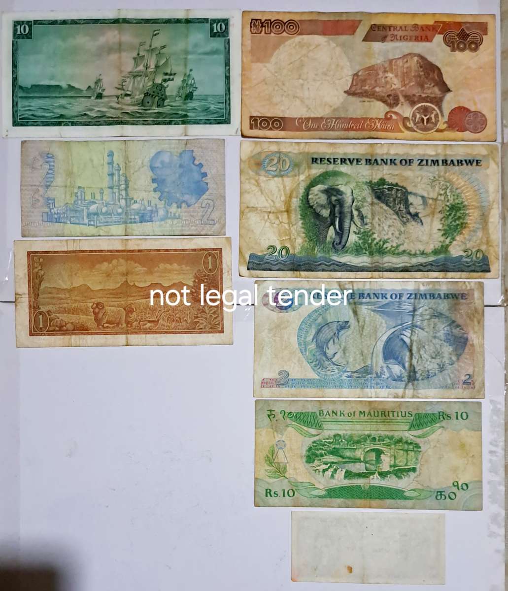 S.A. & Different Bank Notes from Country,s of The World --Lot 9 --  --8 Bank Notes.--
