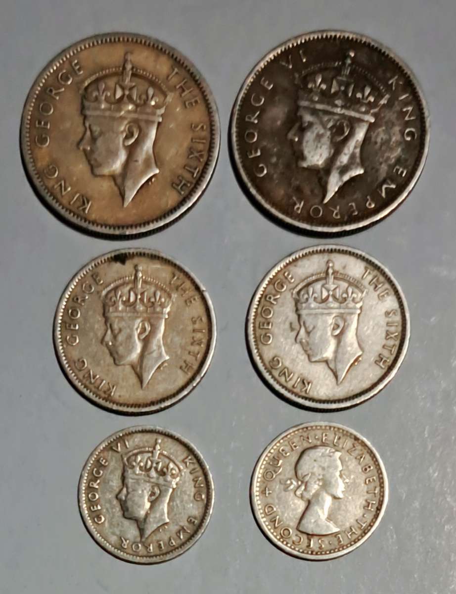 Southern Rhodesia coin Lot. 6 coins