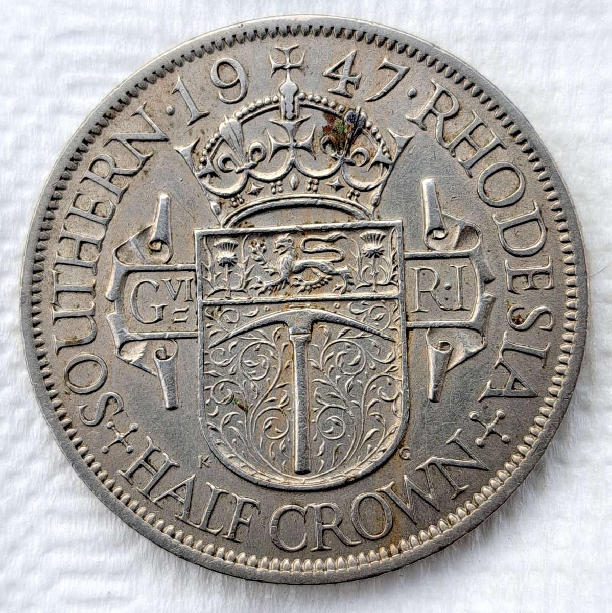 Southern Rhodesia "1947" Half Crown.