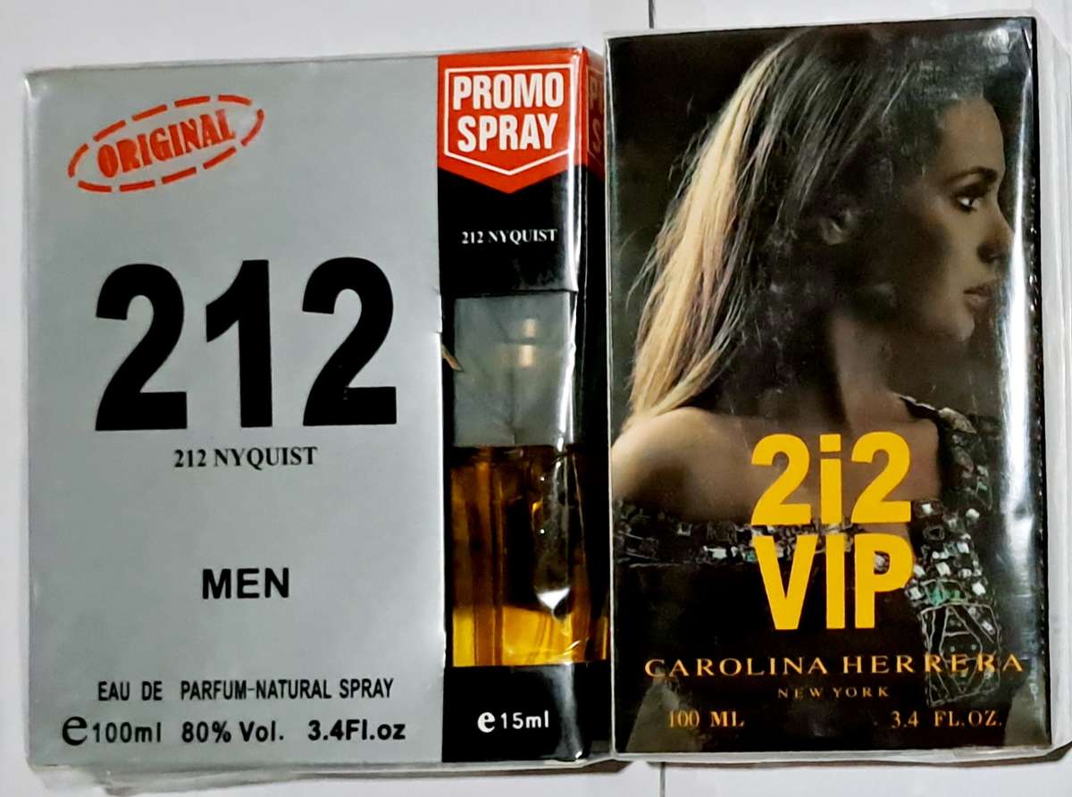 Natural Spray For Him & Her "212" "2 × 100ml" +" 1 × 15ml" .