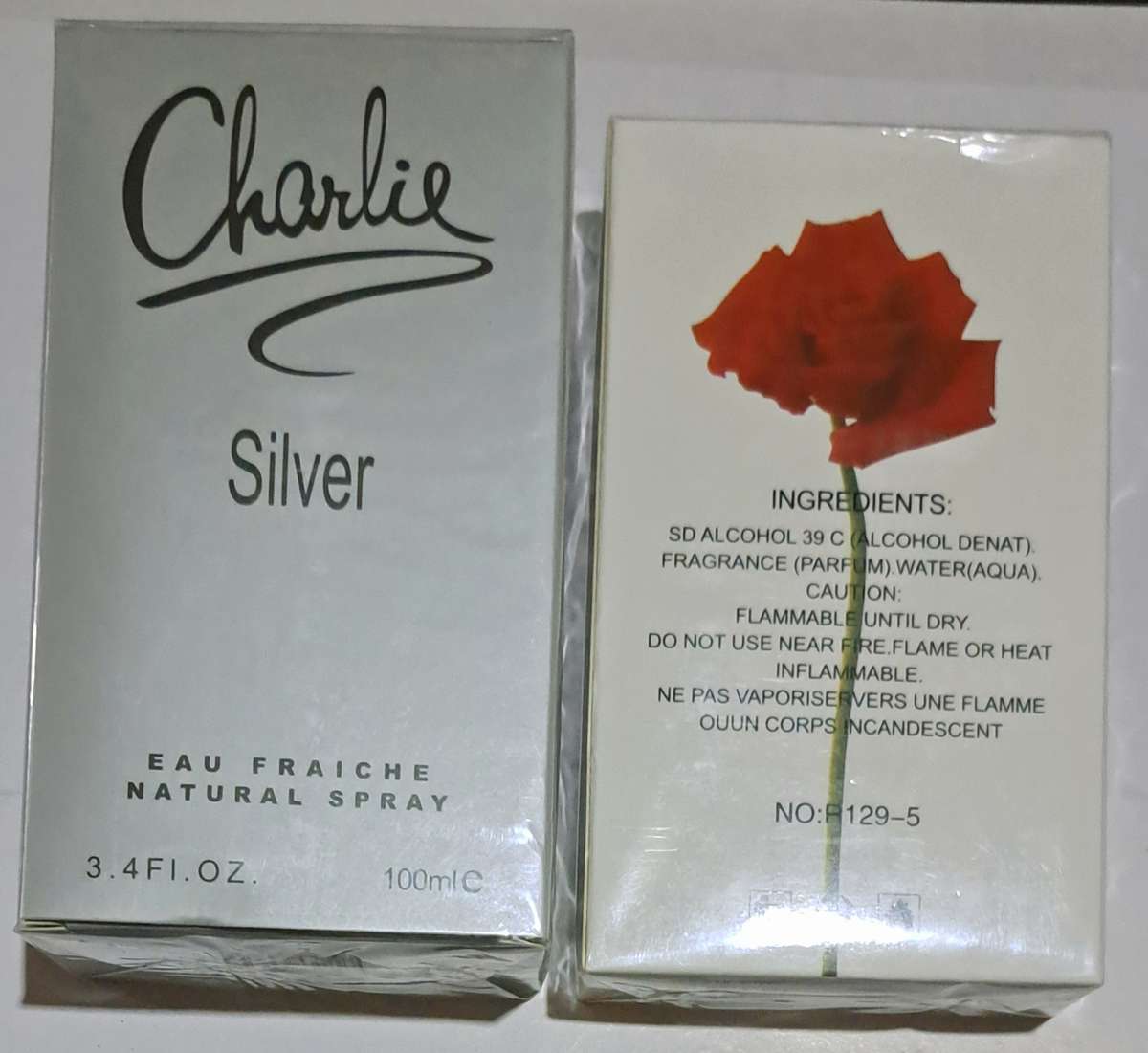 Charlie Silver & Red Rose Natural Spray 2 × 100ml