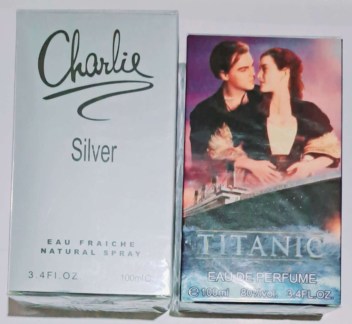 Natural Spray "For Him & Her" Charlie Silver & Titanic " 2 × 100ml "