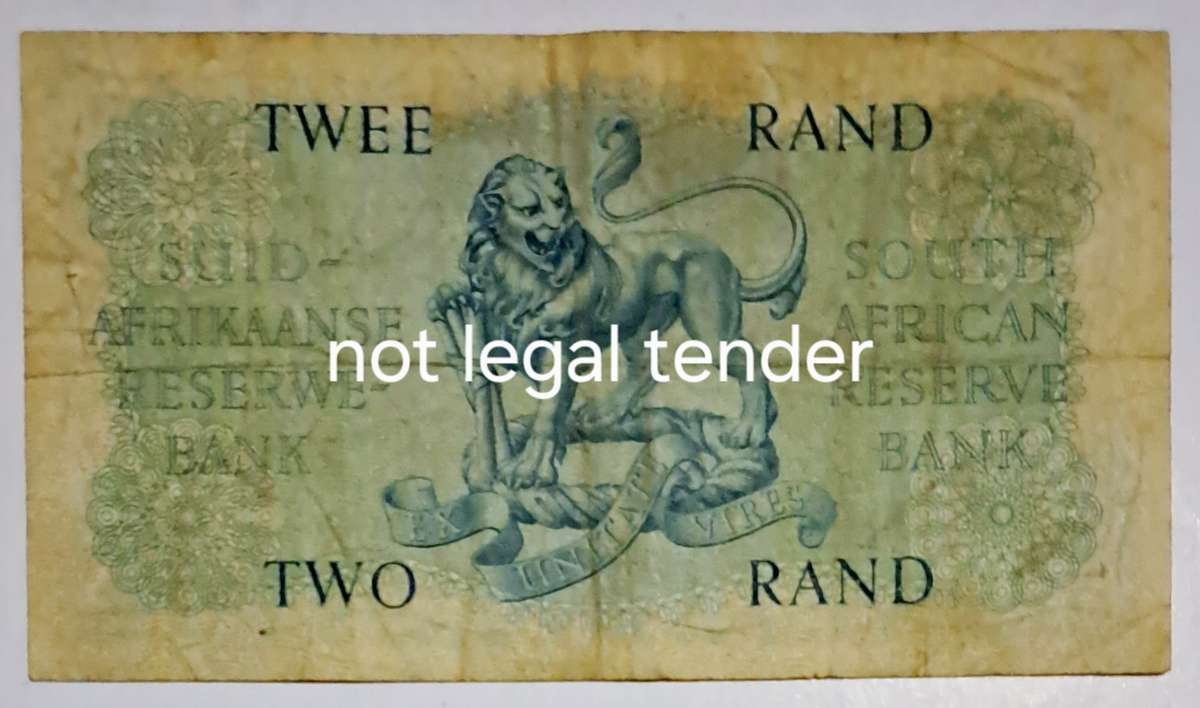 South Africa Two Rand Bank Note "G Rissik" B193 023223 "