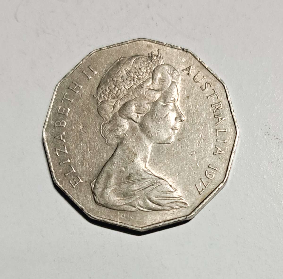 Australia Silver Jubilee 50c Coin. "Good Condition"