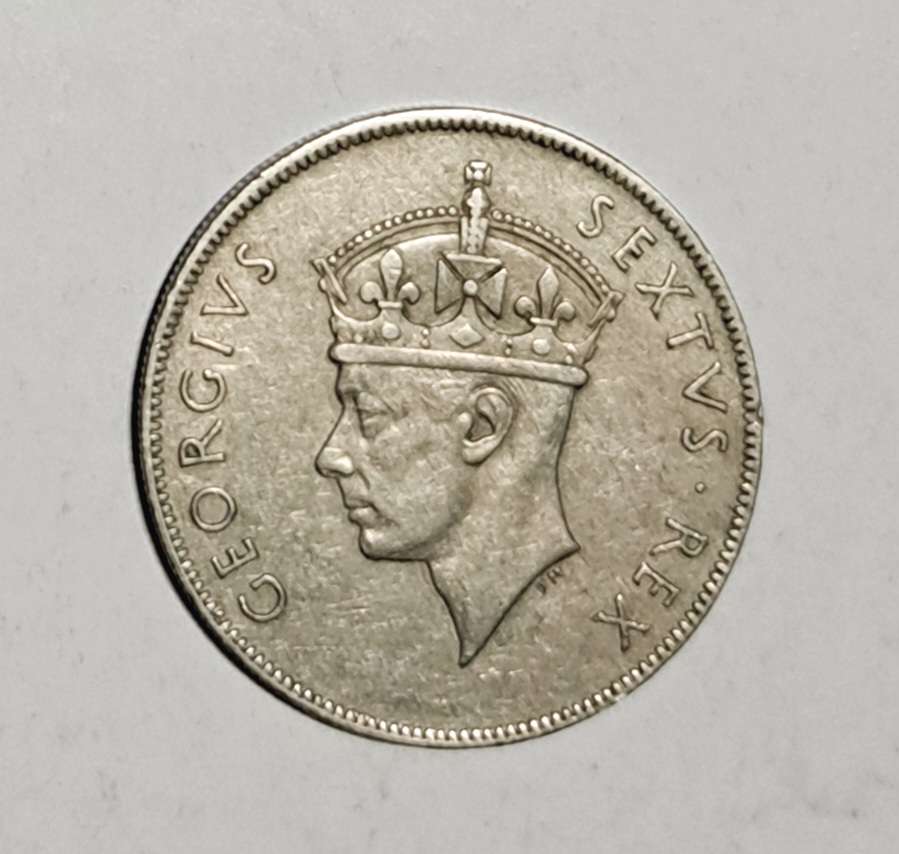 East Africa One Shilling "1949" George Vl