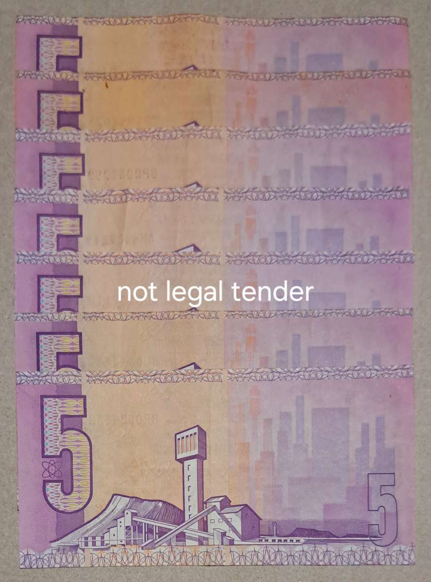 7 South Africa Five Rand Bank Notes " CL Stals " Higher Grade "