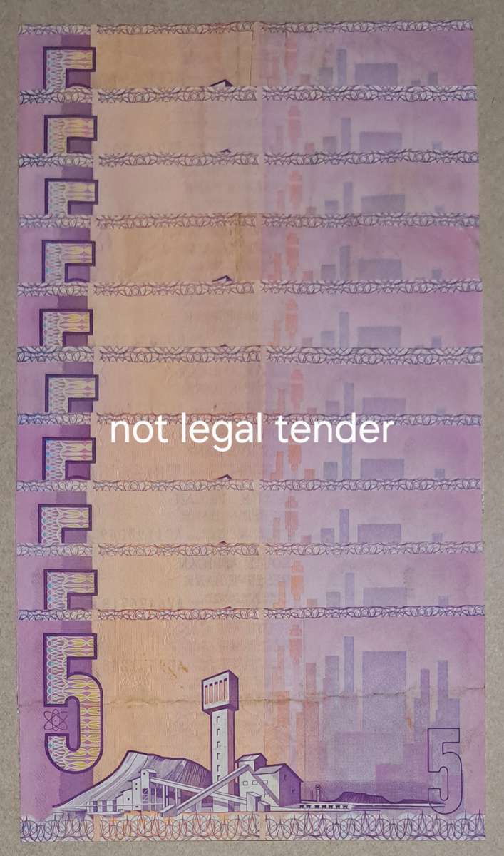 South Africa 10 Five Rand Bank Notes. " GPC de Kock " Higher Grades "