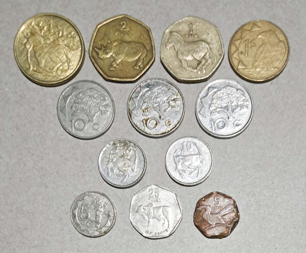 Collection of 12 Africa Coins.