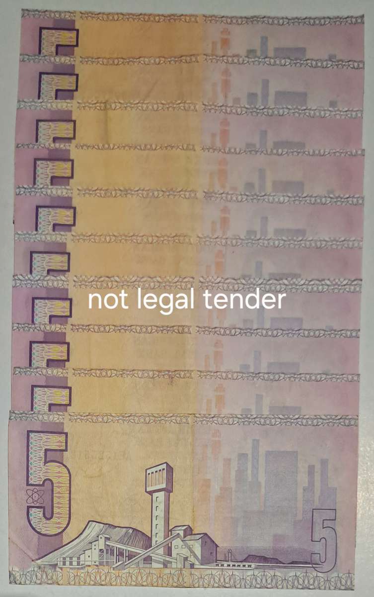 10 South Africa Five Rand Bank Notes  " GPS de Kock " Higher Grades "