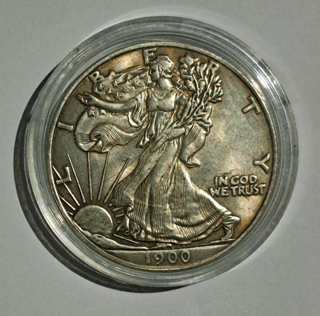 1900 USA Liberty Coin. Eagle Emblem. " 40mm