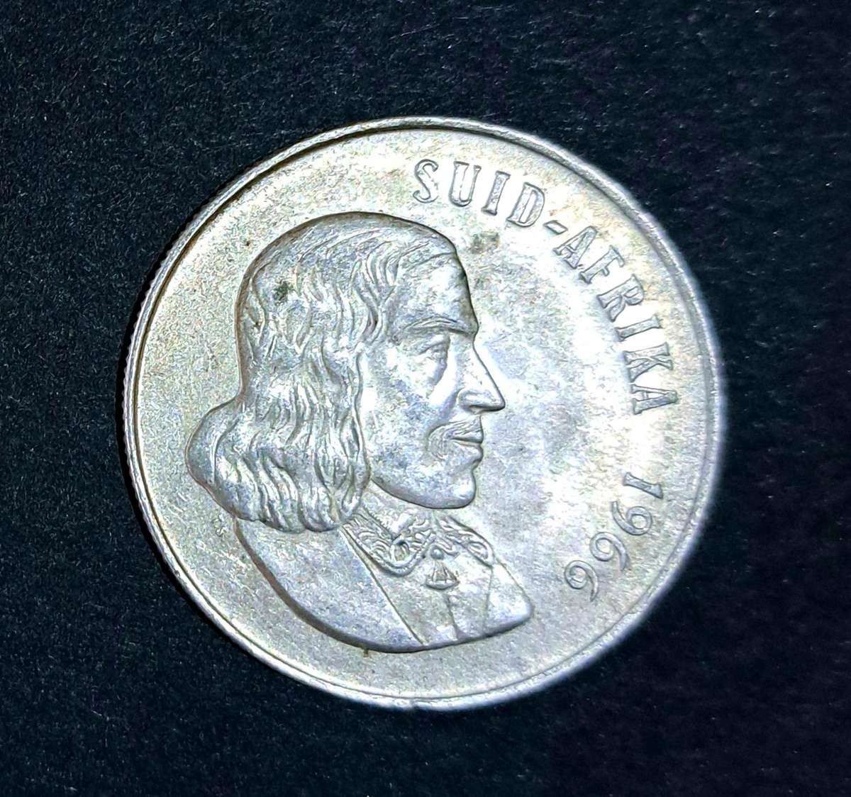 1966 Silver R1 Coin South Africa  " 80% Silver "B